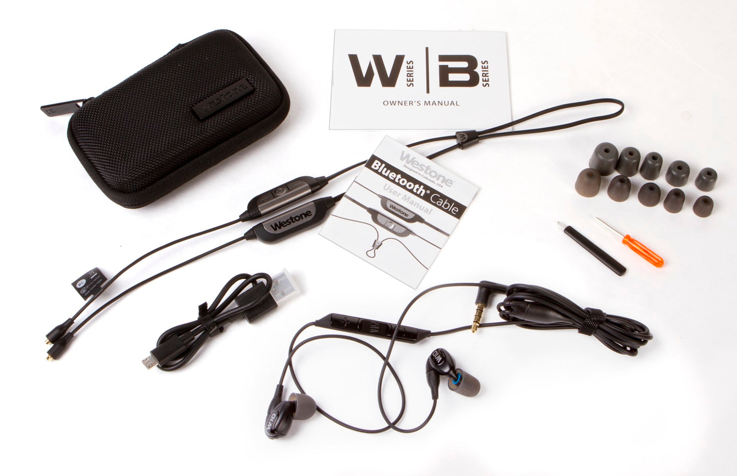 Westone Audio W10 - Single Driver IEM Earphones with Detachable Bluetooth Cable