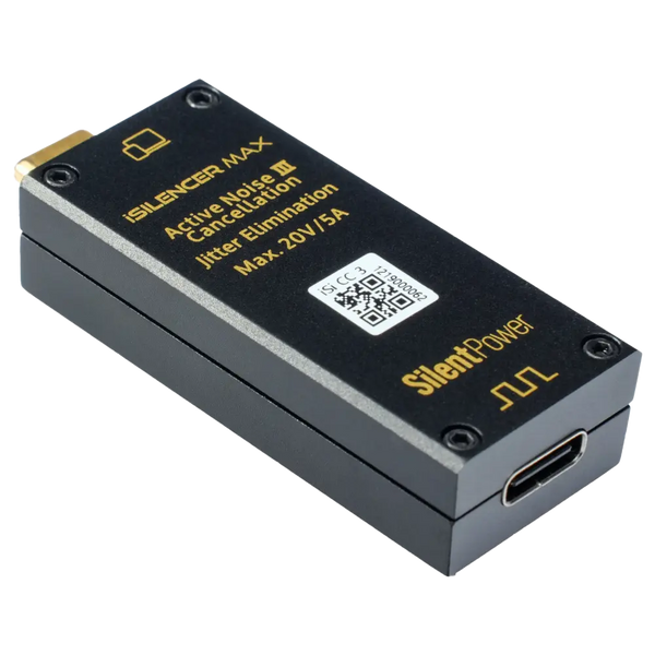 SilentPower iSilencer Max - USB-C Noise Filter with Active Noise Cance SilentPower iSilencer Max - USB-C Noise Filter with Active Noise Cance