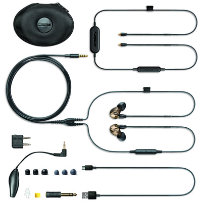 Shure SE535 Triple Drivers IEM Earphones with Detachable Bluetooth Cable - Bronze - Refurbished