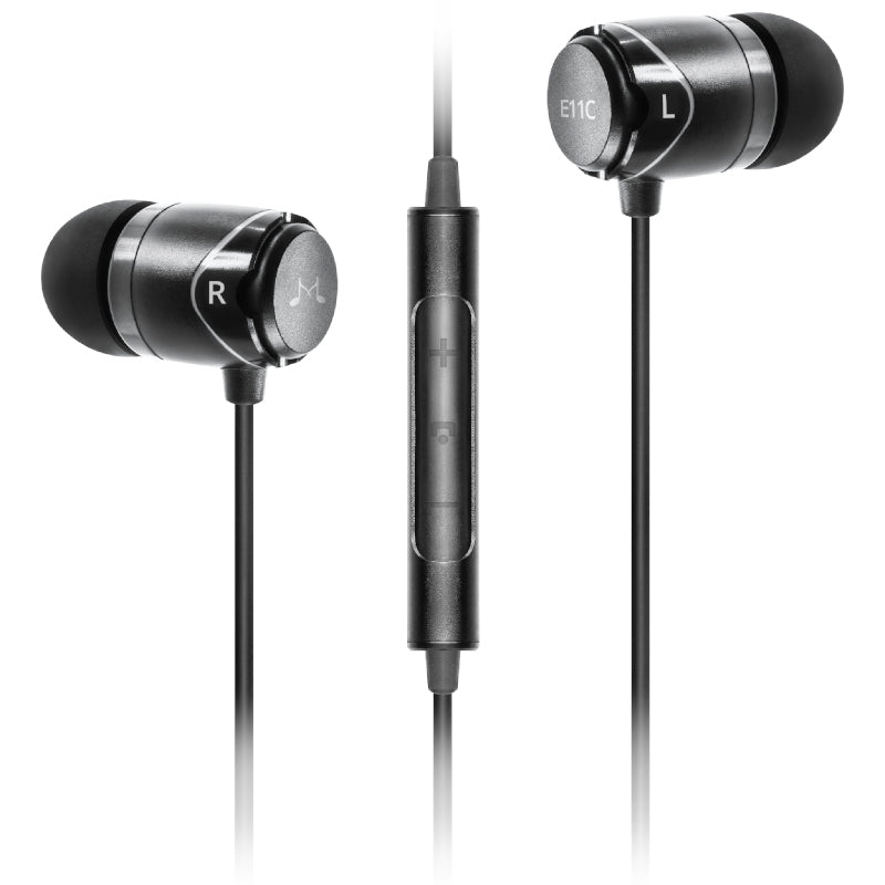 SoundMAGIC E11C In Ear Isolating Earphones with Mic - Black - Refurbished
