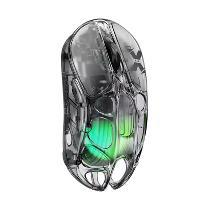 GravaStar Mercury X Air - 8K Wireless Gaming Mouse with 8K Wireless Dongle - Onyx Crystal