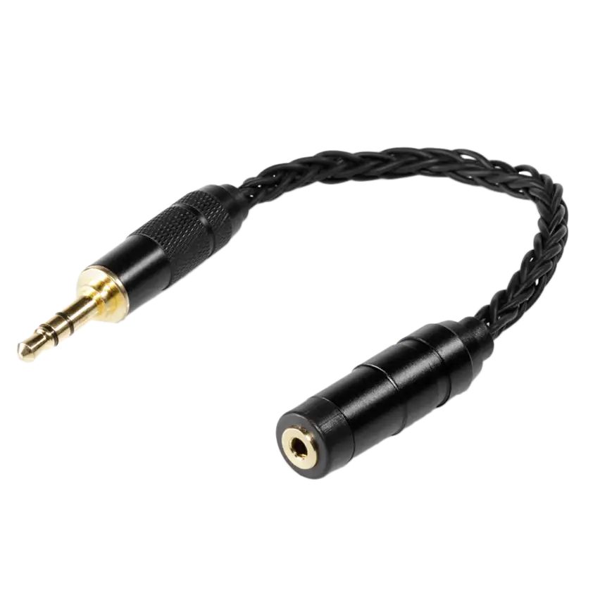 64 Audio 8-Braid 2.5mm to 3.5mm Cable Adapter