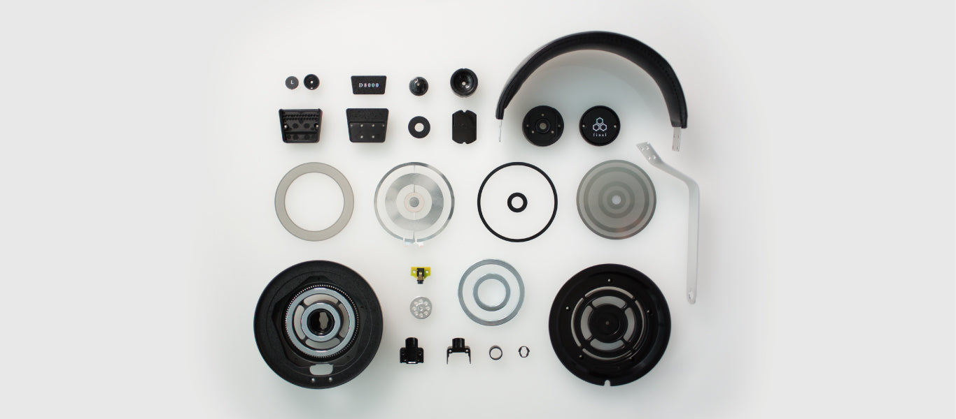 Final D8000 - Planar Magnetic Headphones with Detachable Cable - Silver