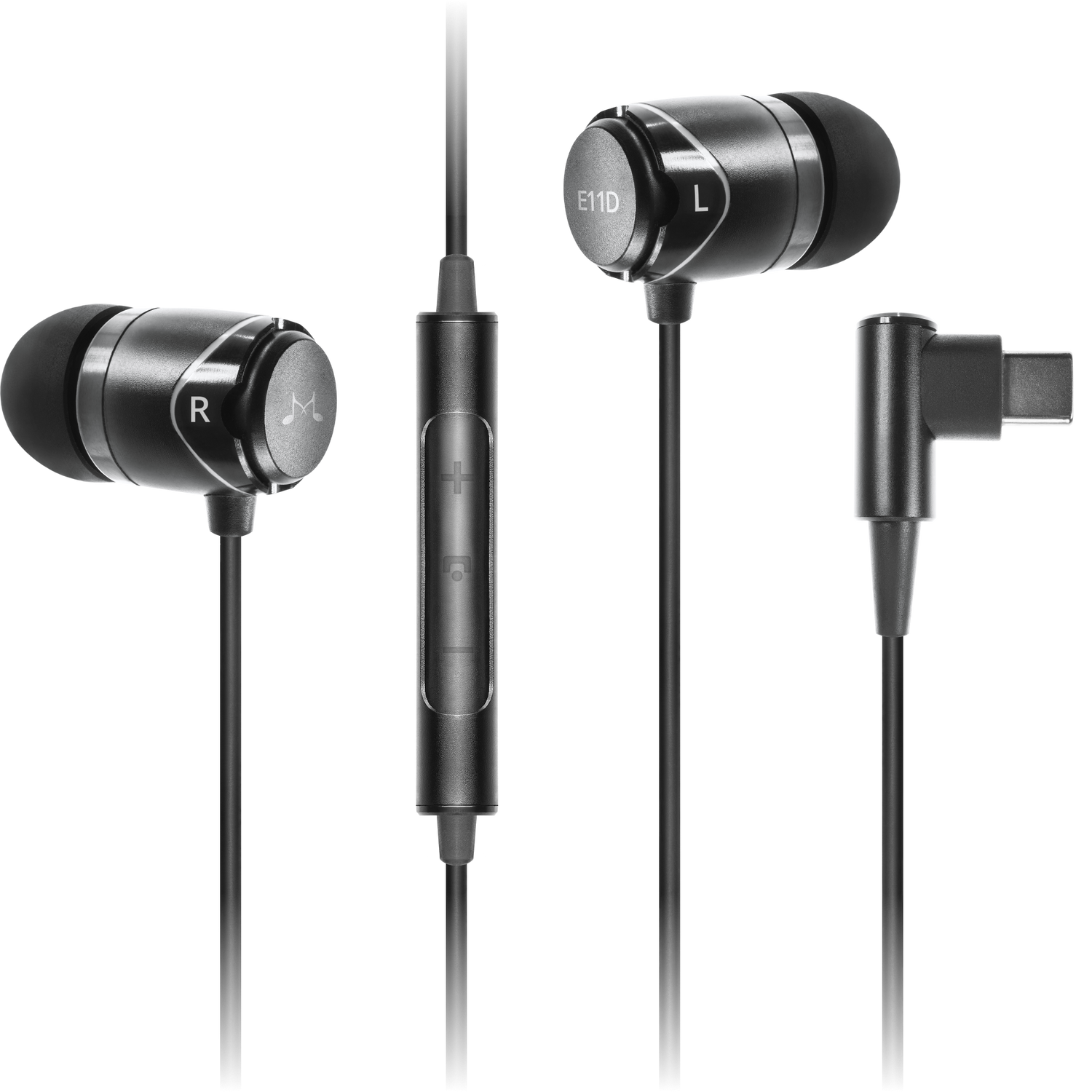 SoundMAGIC E11D - In Ear Isolating USB-C Earphones with Integrated DAC - Black - Refurbished