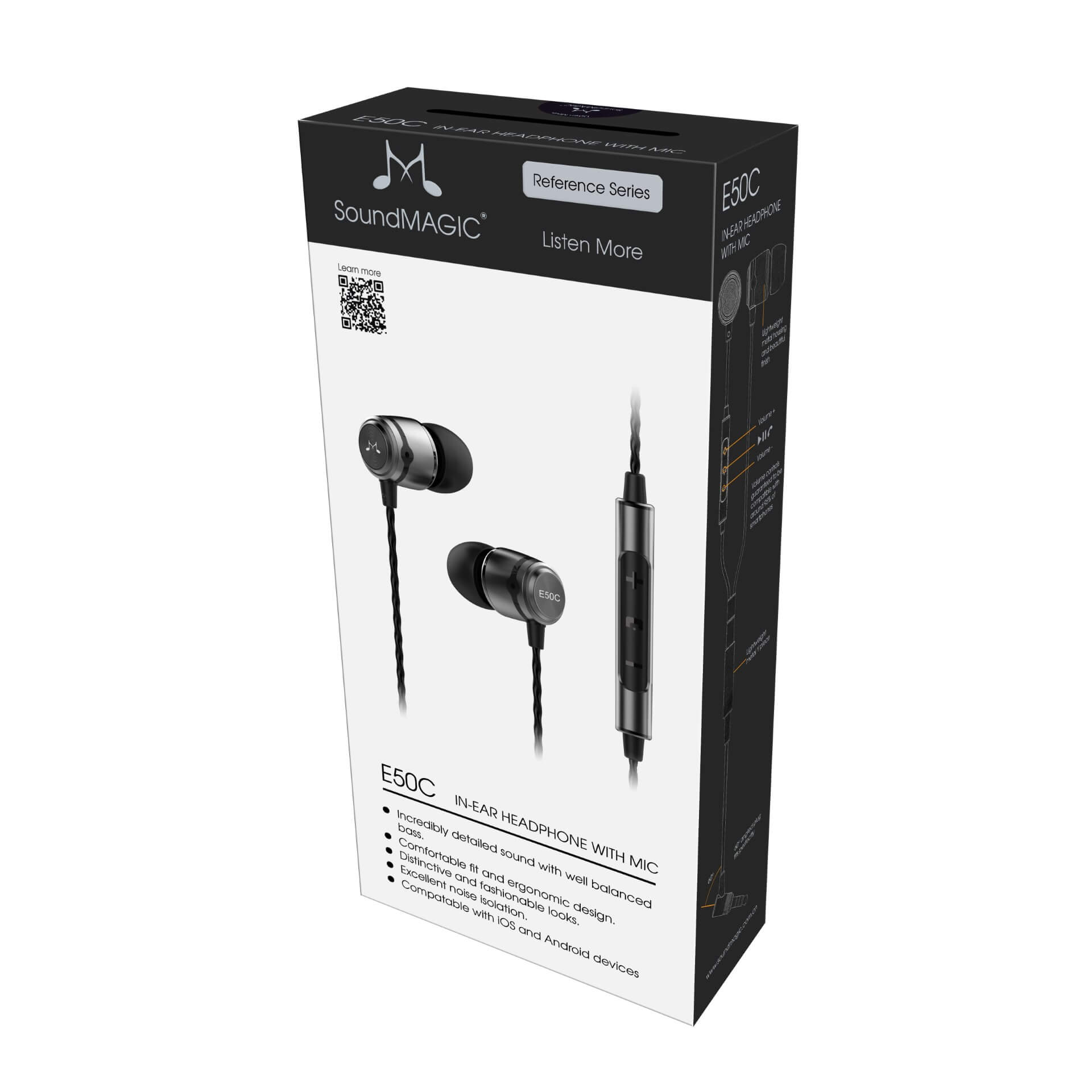 SoundMAGIC E50C - In Ear Isolating Earphones with Mic