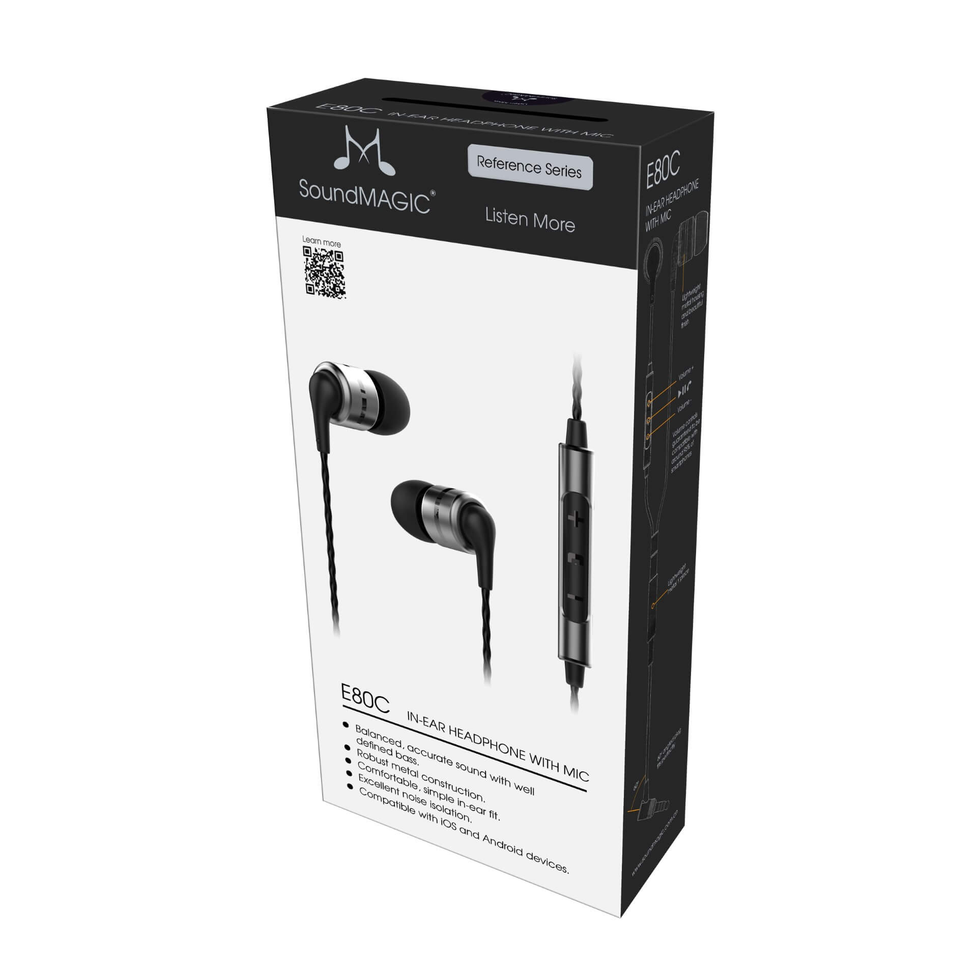 SoundMAGIC E80C - In Ear Isolating Earphones with Mic