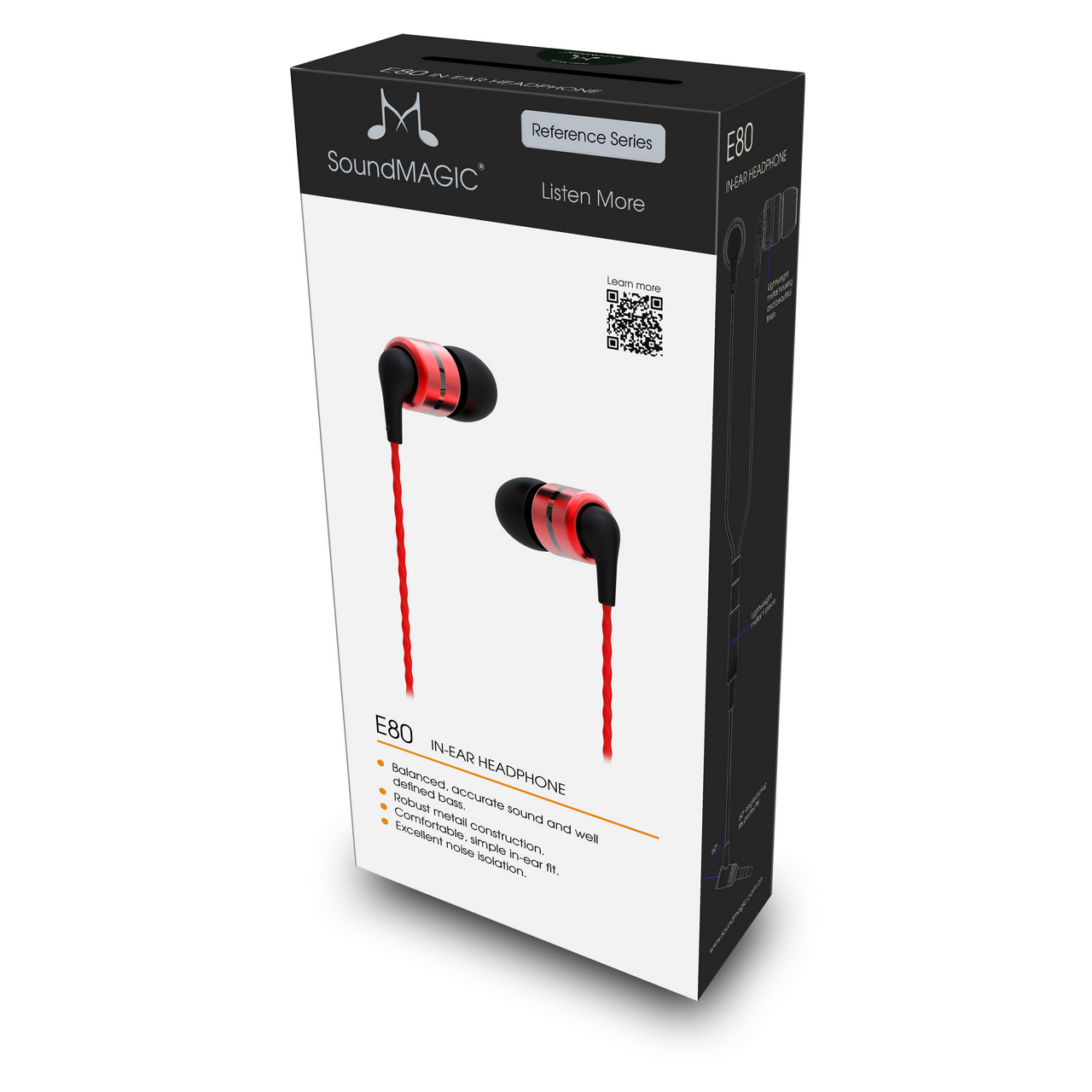 SoundMAGIC E80 In Ear Isolating Earphones - Refurbished
