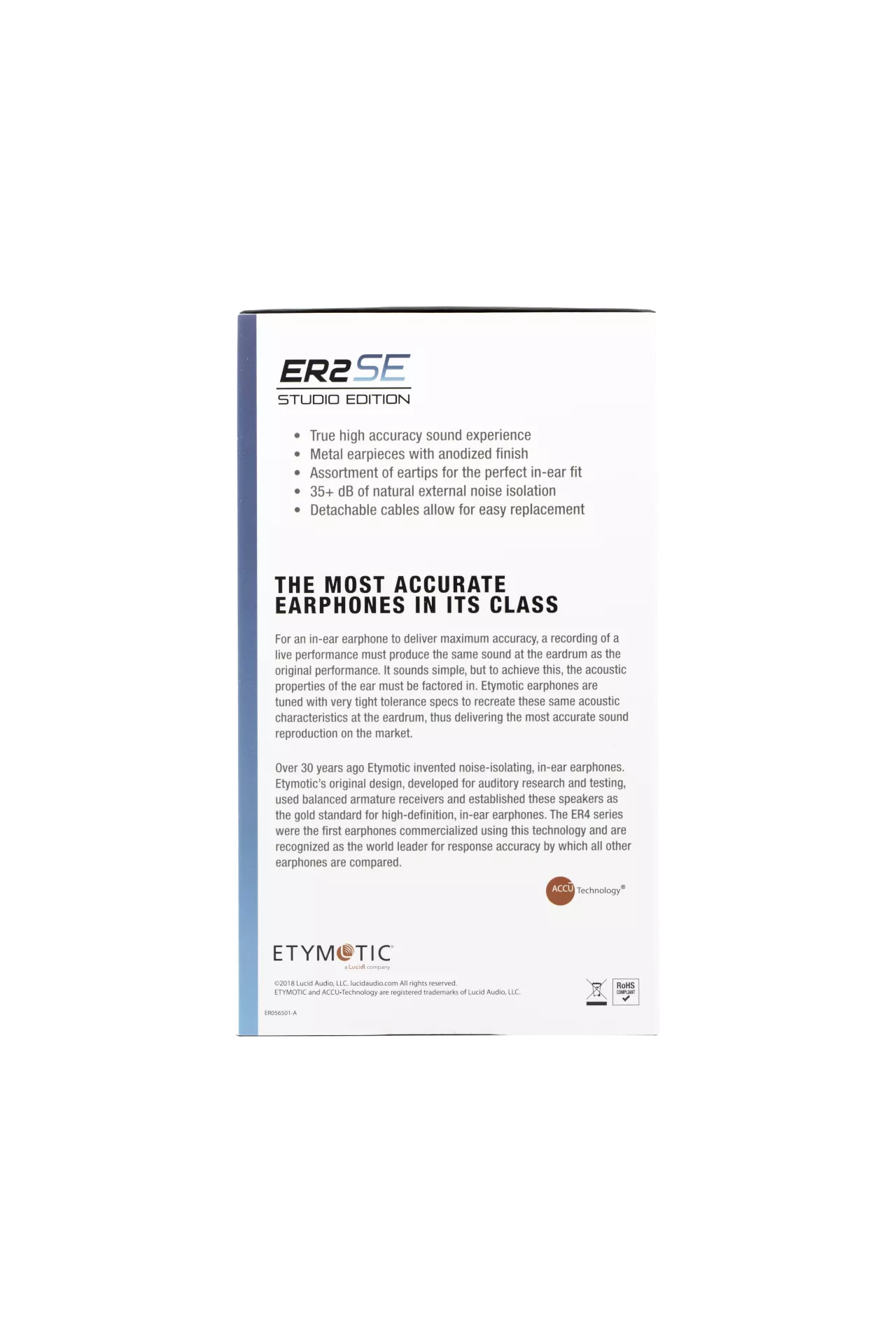 Etymotic ER2-SE Studio Edition In Ear Isolating Earphones with Replaceable Cable - Refurbished