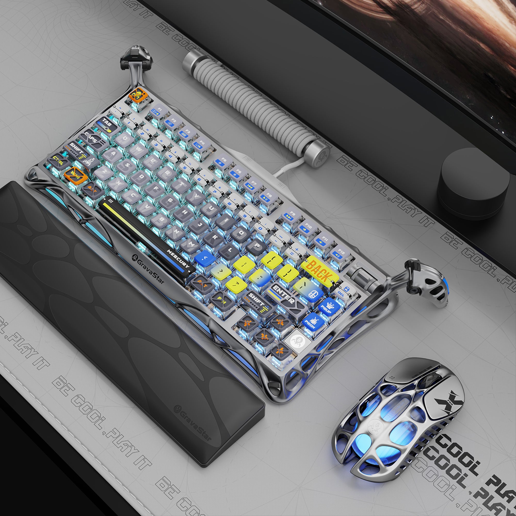 GravaStar Mercury K1 Pro - Wireless Gaming Keyboard