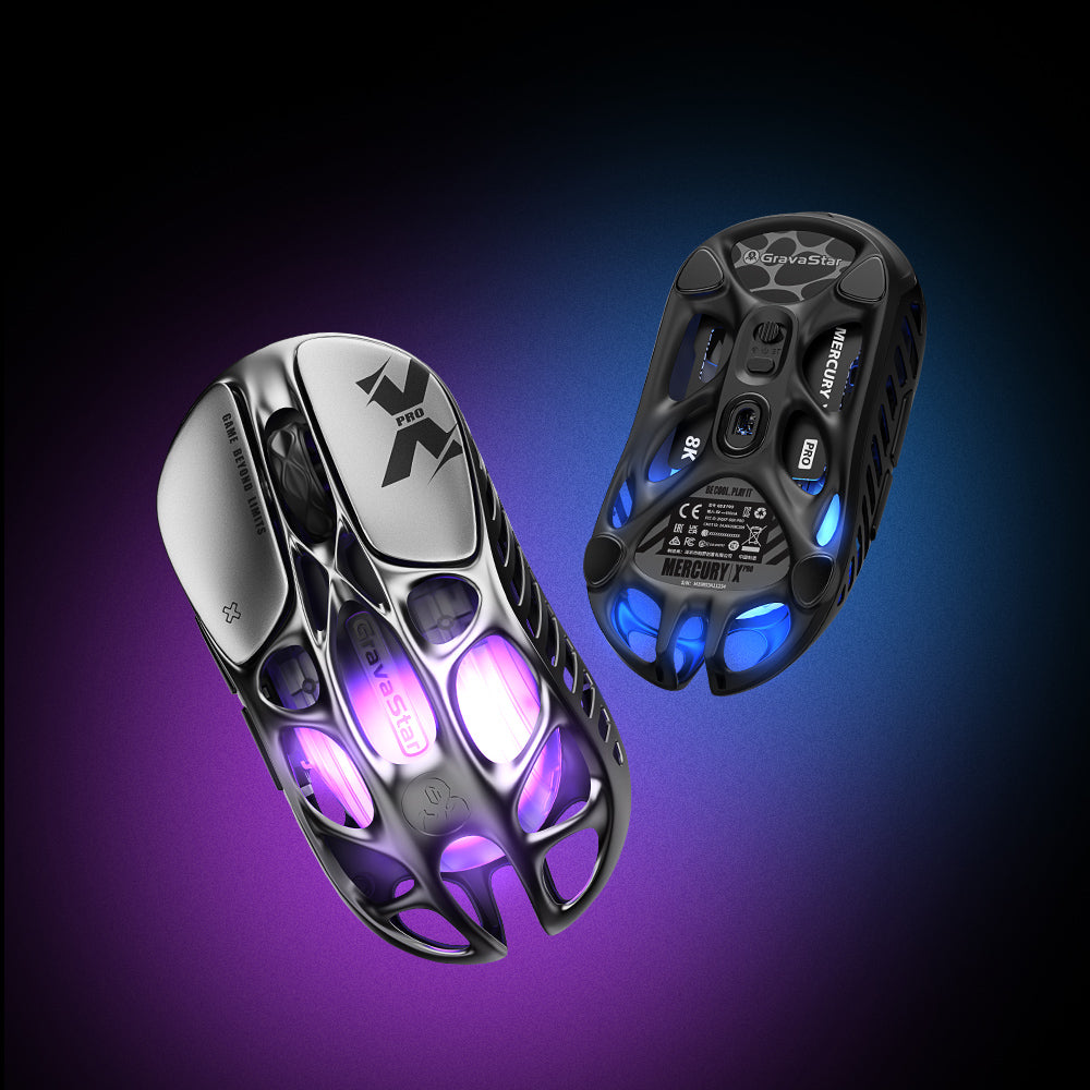 GravaStar Mercury X Pro - 8K Wireless Gaming Mouse - Refurbished