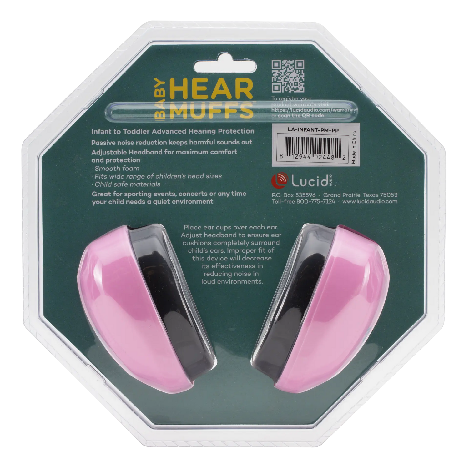 Lucid Hearing Passive HearMuffs for Infants