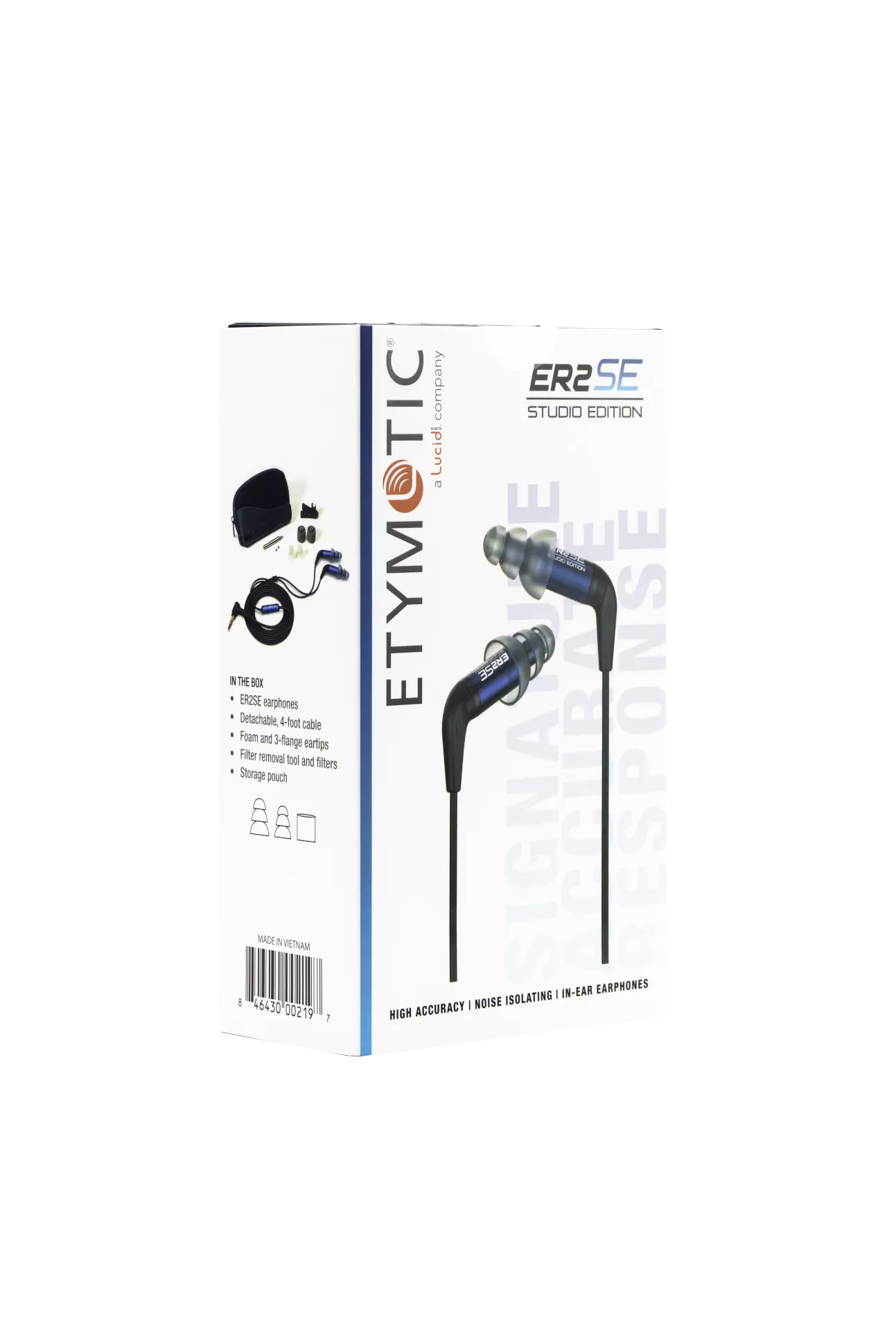Etymotic ER2-SE Studio Edition In Ear Isolating Earphones with Replaceable Cable - Refurbished