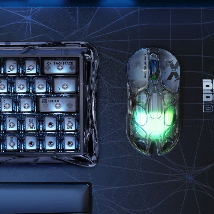 GravaStar Mercury X Air - 8K Wireless Gaming Mouse with 8K Wireless Dongle - Onyx Crystal