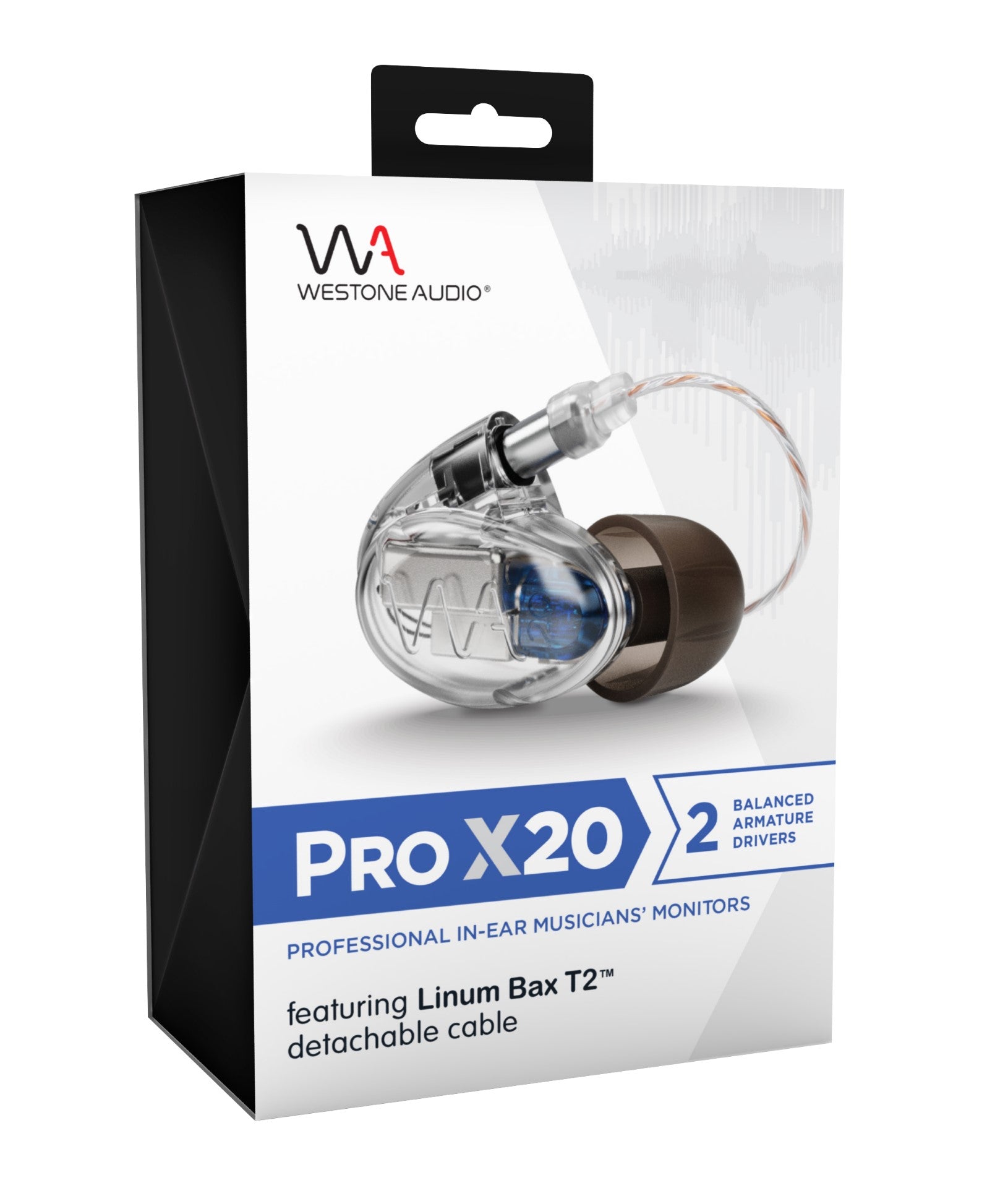 Westone Audio Pro X - Professional IEM Earphones with Linum BaX T2 Detachable Cable