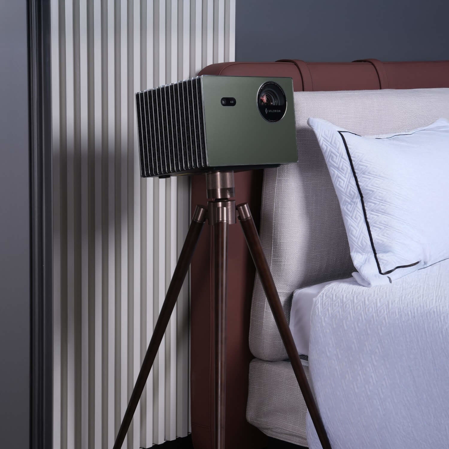 Valerion Walnut Tripod Stand
