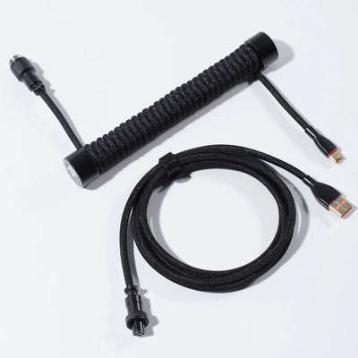 GravaStar Coiled Aviator USB Cable - Black
