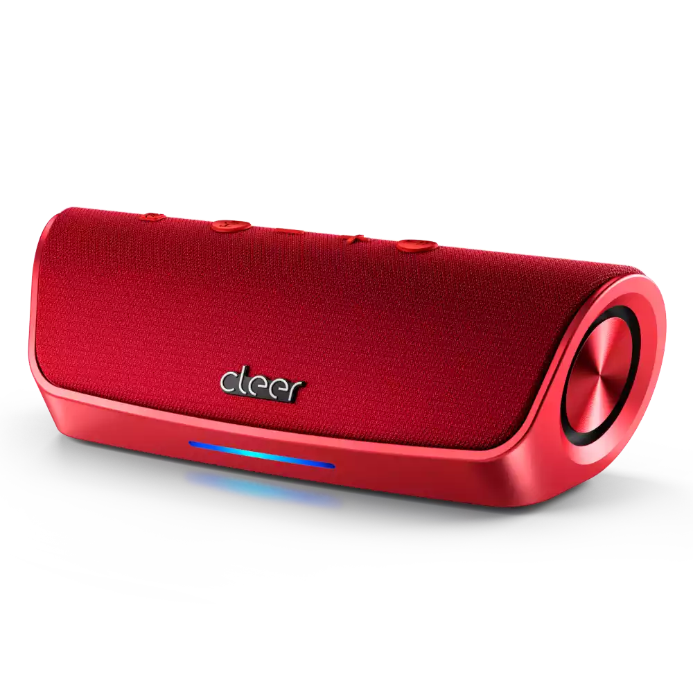 Cleer Scene - Water Resistant Wireless Bluetooth Speaker - Red - Refurbished