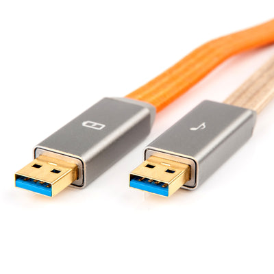 iFi Audio Gemini3.0 - Dual Headed Audiophile USB Cable with Separate Data and Power Signal Paths