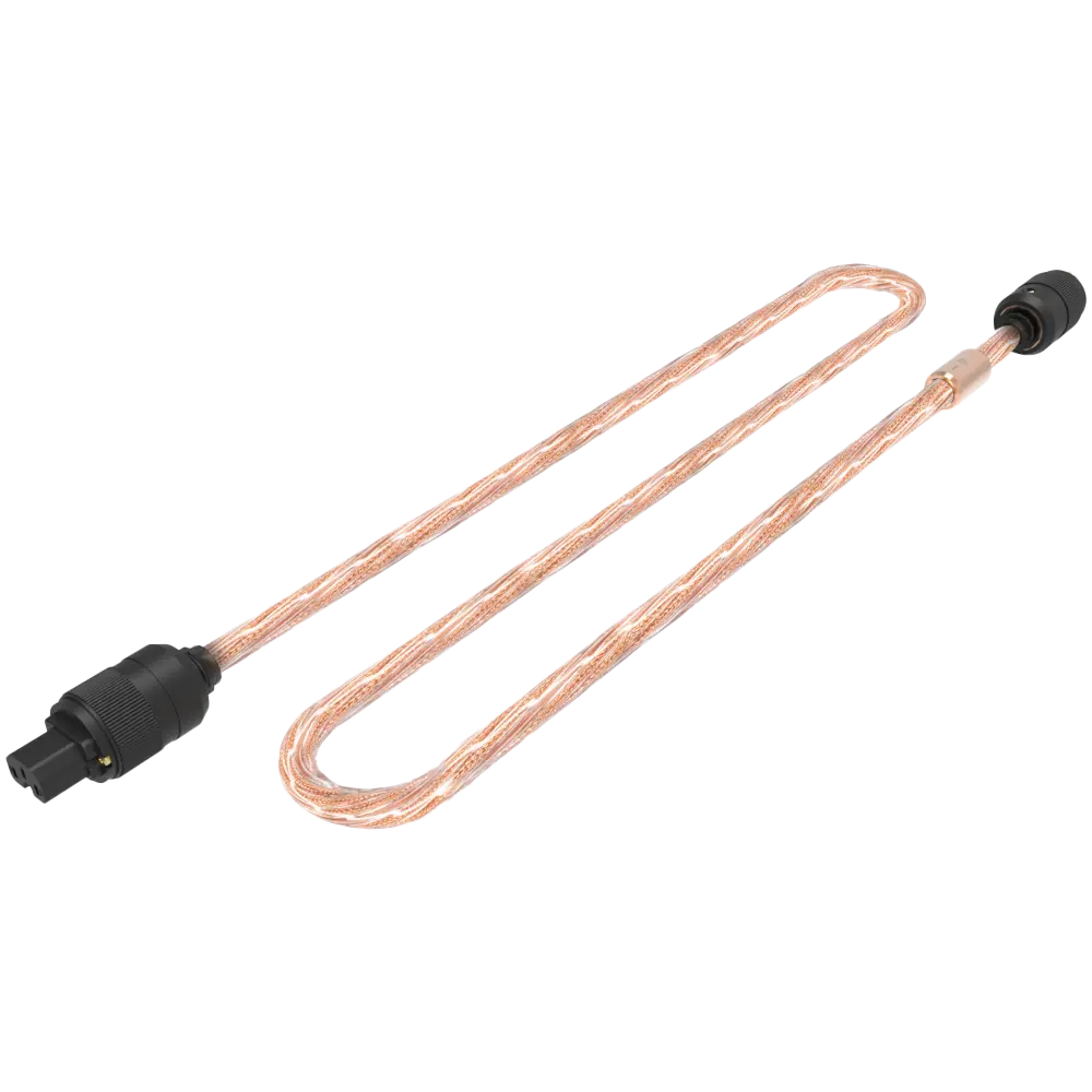 thumbnail image 2 of Audiophile Silver Plated HiFi Audio AC Power Cable, Pure Copper US Plug, 2m 2 of 6
