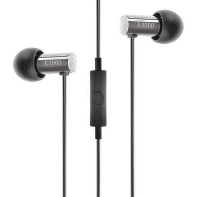 Final E3000C In Ear Isolating Earphones with Smartphone Controls & Mic - Stainless Steel