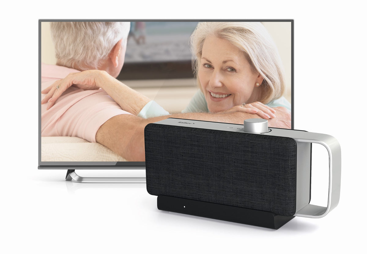 Faller Oskar - Portable Wireless TV Speaker For Hard of Hearing, Elderly, and Seniors with Speech Enhancing Technology
