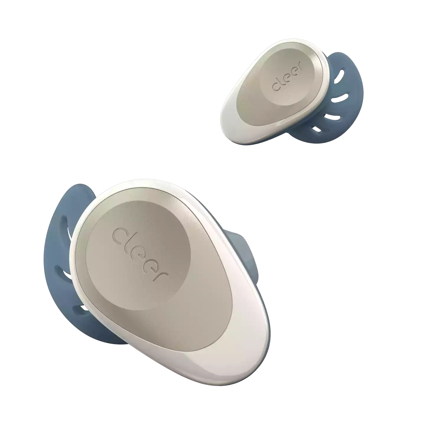 Cleer Goal True Wireless In Ear Isolating Sports Earphones - Stone - Refurbished
