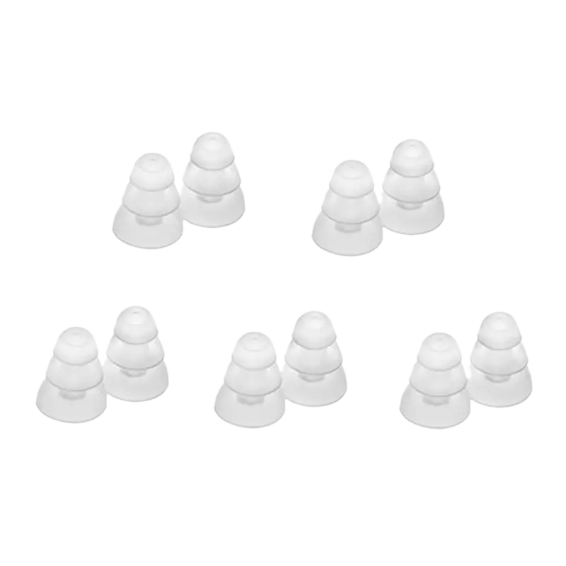 Etymotic ER38-18CL 3-Flanged Large Clear Eartips - 5 Pairs