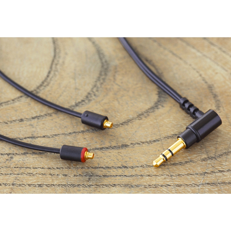 Final C112 Black MMCX Cable with 3.5mm Angled Plug - 1.2m
