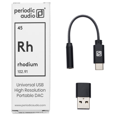 Periodic Audio Rhodium - Portable Hi-Res USB-C DAC & Headphone Amplifier