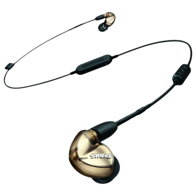 Shure SE535 Triple Drivers IEM Earphones with Detachable Bluetooth Cable - Bronze - Refurbished