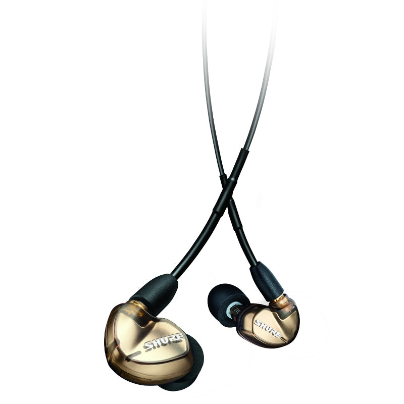 Shure SE535 Triple Drivers IEM Earphones with Detachable Bluetooth Cable - Bronze - Refurbished